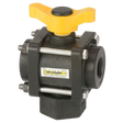 V075BL (Banjo) Valve-Ball 3/4 3-Way Bottom Load Poly