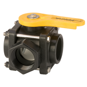 V200SL (Banjo) Valve-Ball 2 3-Way Side Load Poly