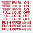 Dprint Part (V45) Valve Id Label Set 10 X 10