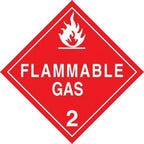 Labelmaster Part (Hmsl70S = Pkg Of 25) 4 In.  Flammable Gas Diamond Decal