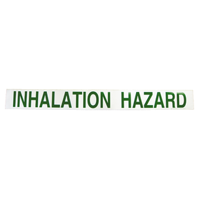 CUSTOM V6-B 6"LTR (Douglass) Decal-Inhalation Hazard 6 Ltrs 67X6.75