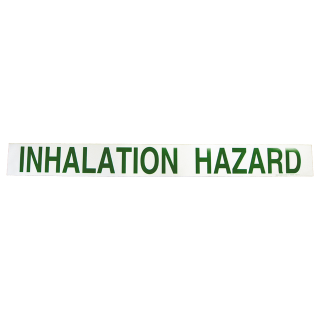 V6-B (Douglass) Decal-Inhalation Hazard 4 Ltrs 48 X 5