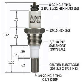 E5-WCT-938 (Auburn) | Auburn Liquid Level Plug | Level Plug