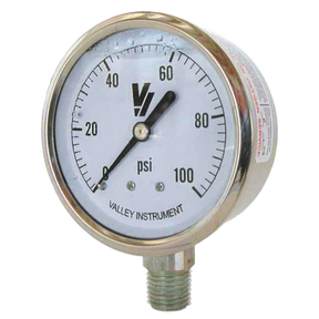 2154GXX100 | Gauge-1/4Mpt Ssbtmmt 2-1/2Liq 0-100Psi