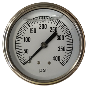 2254GXX400 | Gauge-1/4Mpt Ssbckmt 2-1/2Liq 0-400Psi