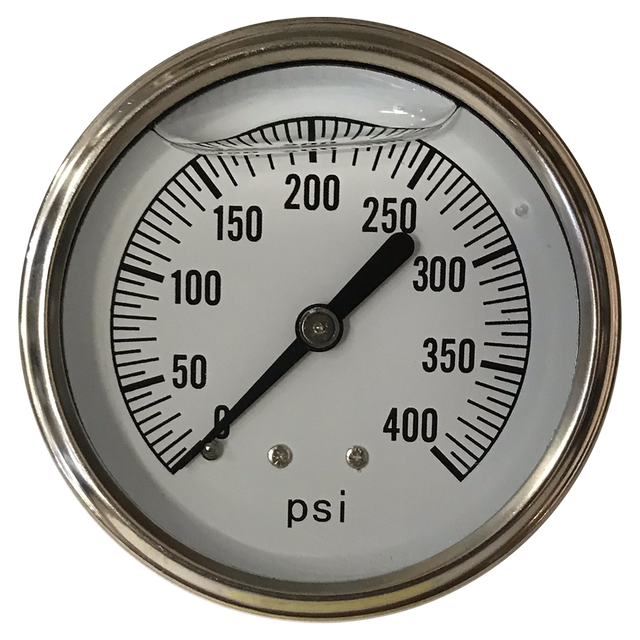 2254GXX400 | Gauge-1/4Mpt Ssbckmt 2-1/2Liq 0-400Psi