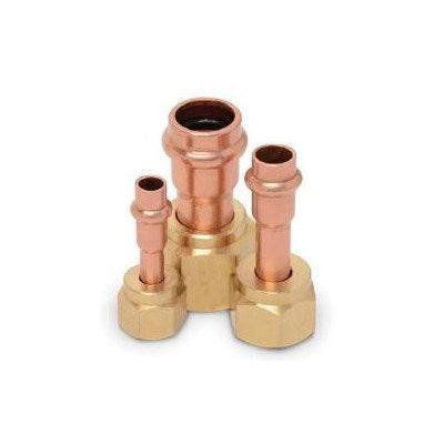 871002 (Parker) | 3/8 Sae Flare (4) | Press Acr Fittings | Adapter Press x Flare | 3/8