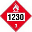 Labelmaster Part (Zt2-1230) Tag Board Placard 1230 Methanol