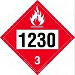 Labelmaster Part (Zt2-1230) Tag Board Placard 1230 Methanol